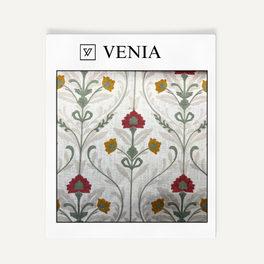 Botanical Aura Fabric - White