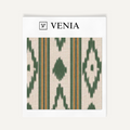 Green caravan trail upholstery fabric swatch by Venia Home