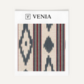 Indigo caravan trail upholstery fabric swatch by Venia Home