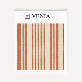 Chalk & Cheese Striped Fabric - Red