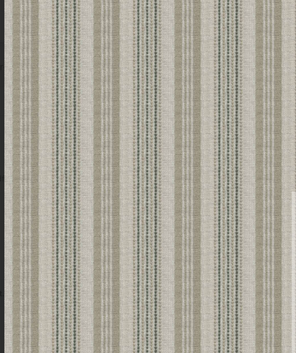 Sage green chalk and cheese striped fabric styled detail