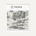 Deep charcoal Château Cheval upholstery fabric swatch by Venia Home