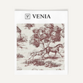 Redwood Château Cheval upholstery fabric swatch by Venia Home