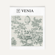 Classic French Toile Fabric - Mint Green
