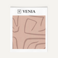 Blush contour velvet upholstery fabric swatch by Venia Home