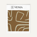 Camel contour velvet upholstery fabric swatch by Venia Home