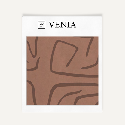 Clay contour velvet upholstery fabric swatch by Venia Home