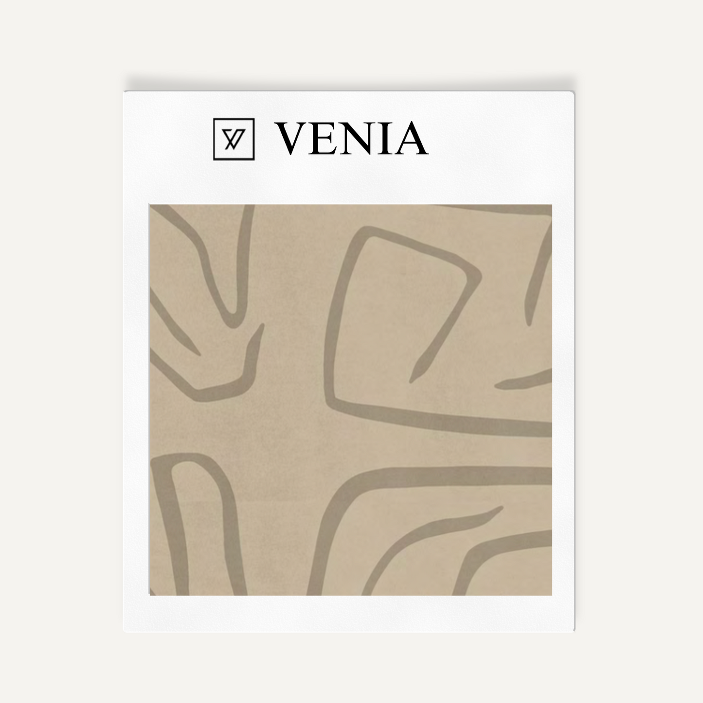 Fawn contour velvet upholstery fabric swatch by Venia Home