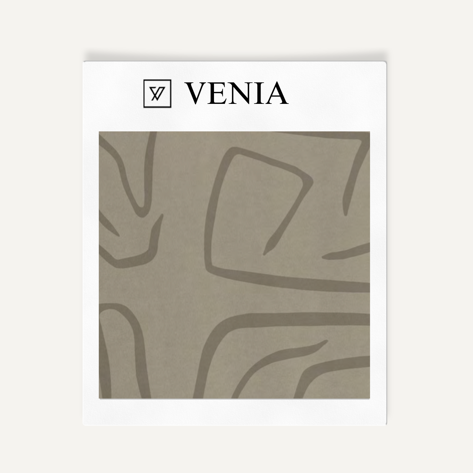Mushroom contour velvet upholstery fabric swatch by Venia Home