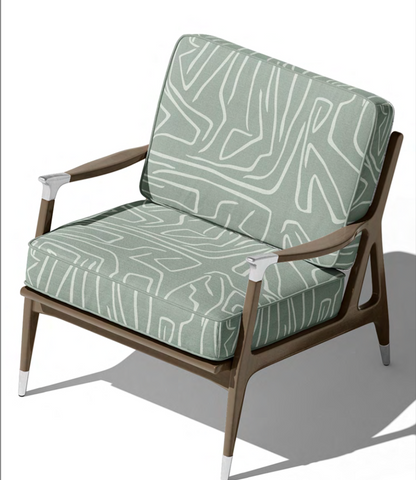 Close-up detail of sage contour velvet fabric