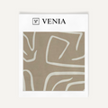 Stone contour velvet upholstery fabric swatch by Venia Home