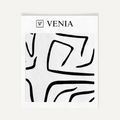 White contour velvet upholstery fabric swatch by Venia Home