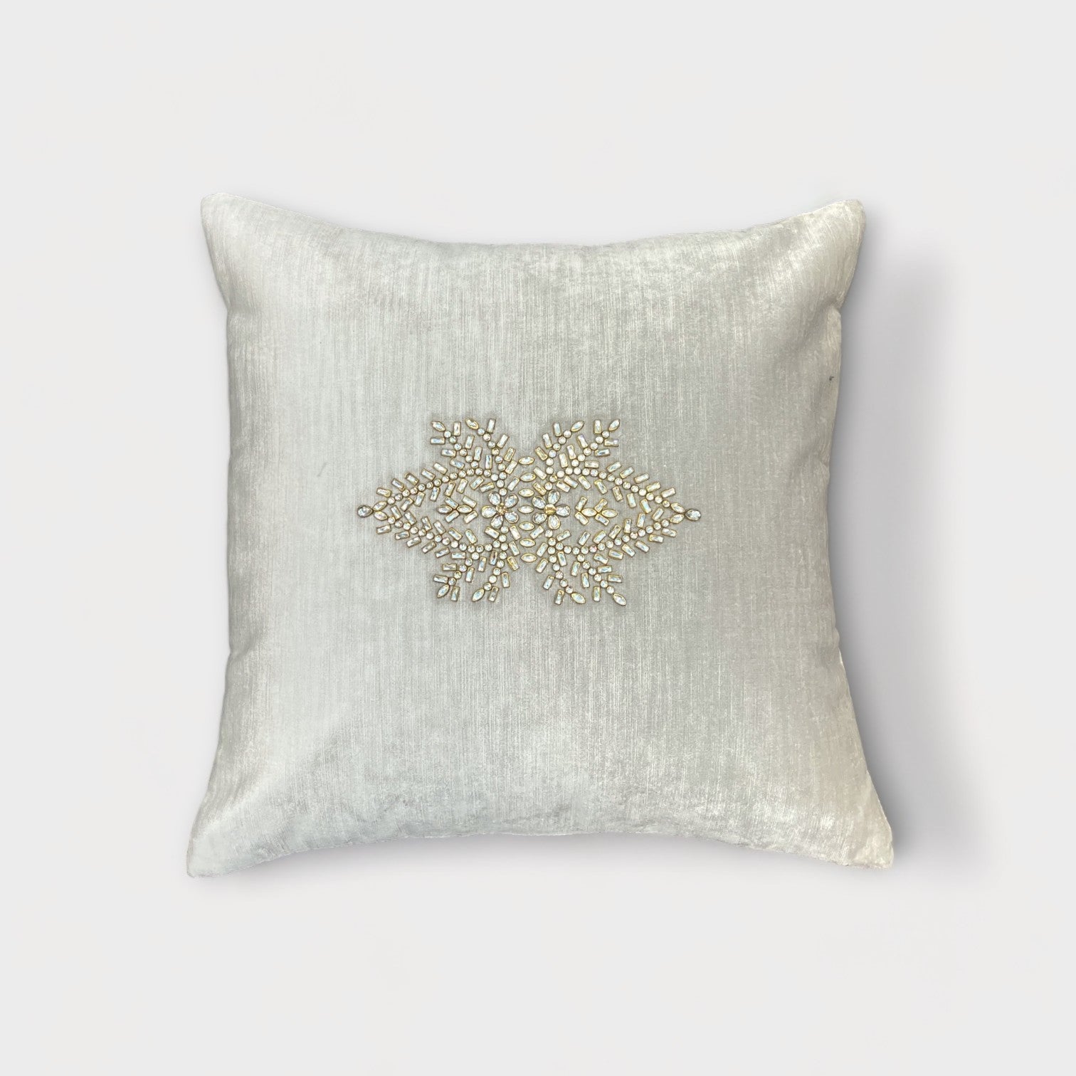 luxury cushion cover with mirror work