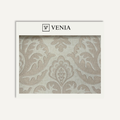 Taupe damask royale upholstery fabric swatch by Venia Home