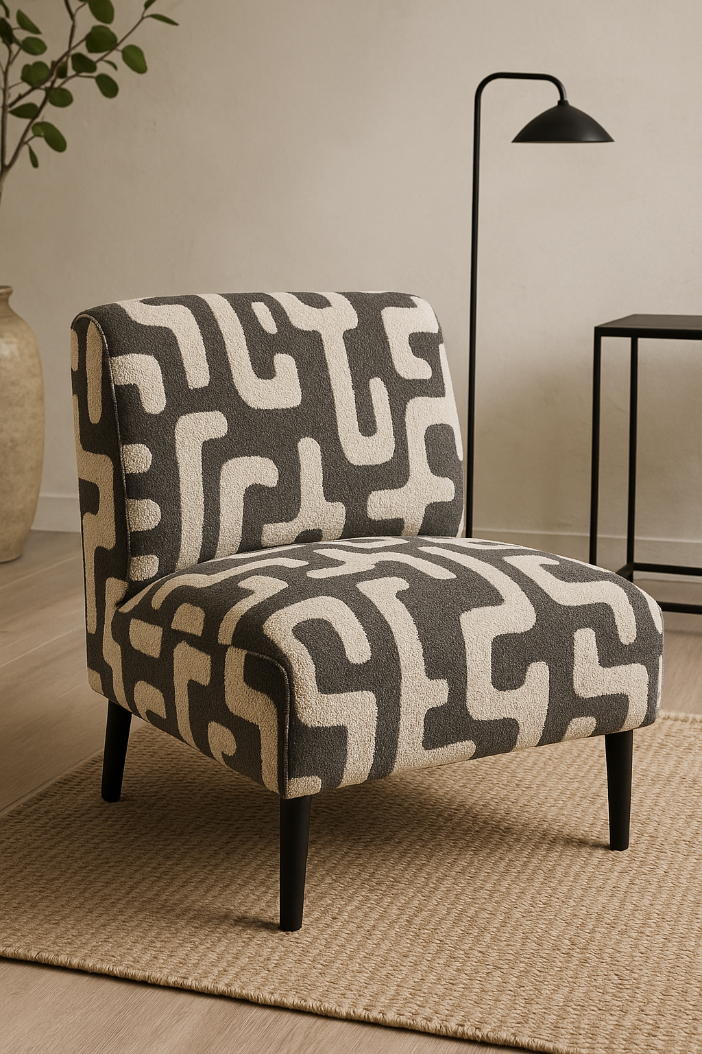 Grey daytona fabric styled detail
