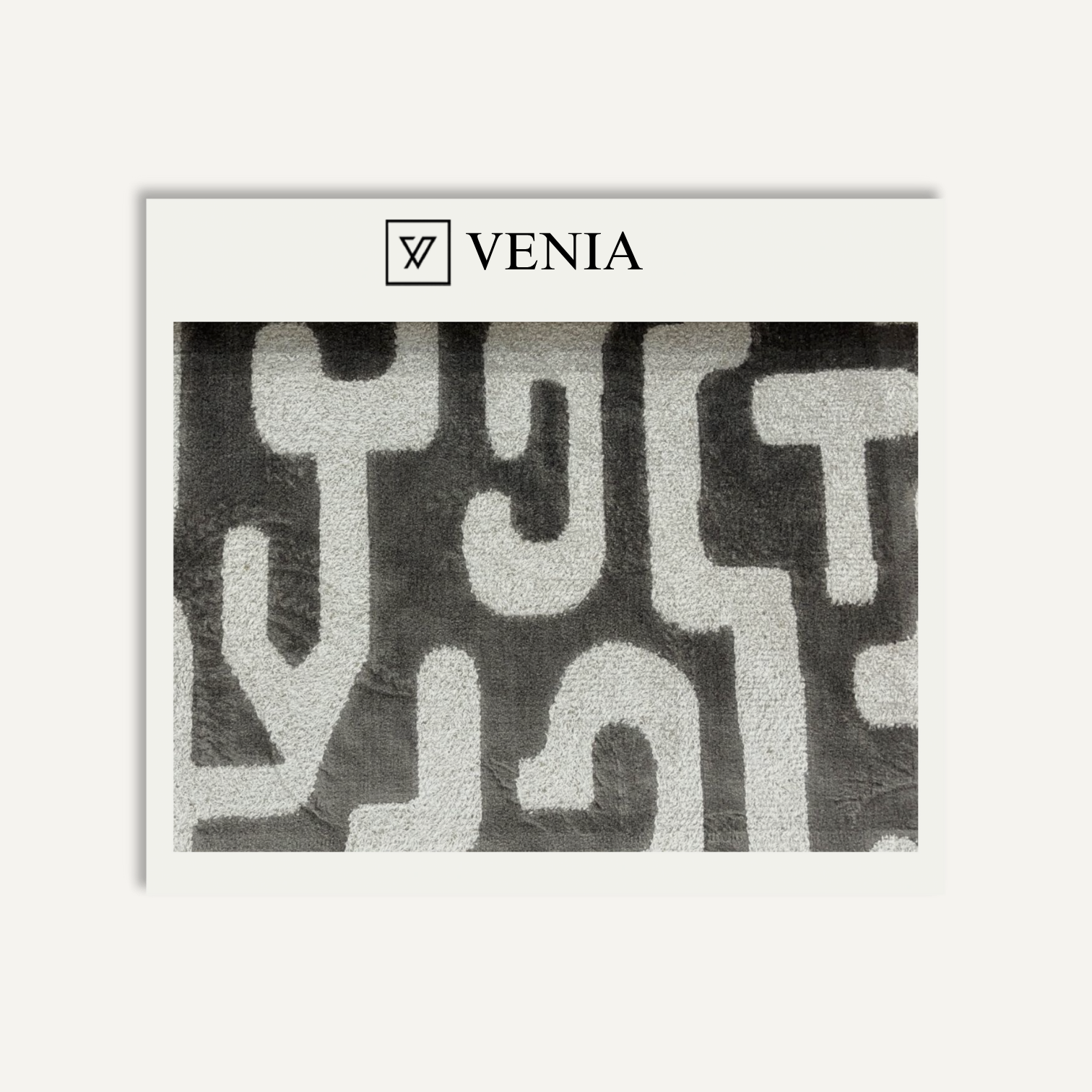 Grey daytona upholstery fabric swatch by Venia Home