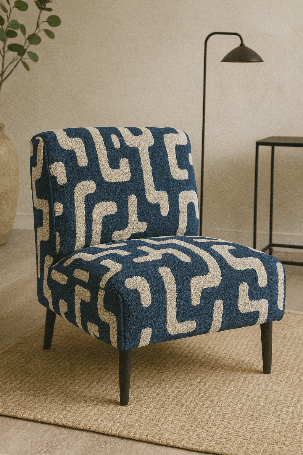 Indigo daytona fabric styled detail