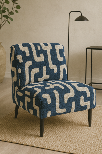 Indigo daytona fabric styled detail