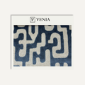 Indigo daytona upholstery fabric swatch by Venia Home