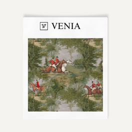 Derby Day upholstery fabric swatch by Venia Home