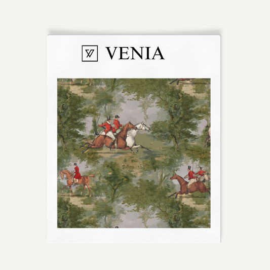 Derby Day upholstery fabric swatch by Venia Home