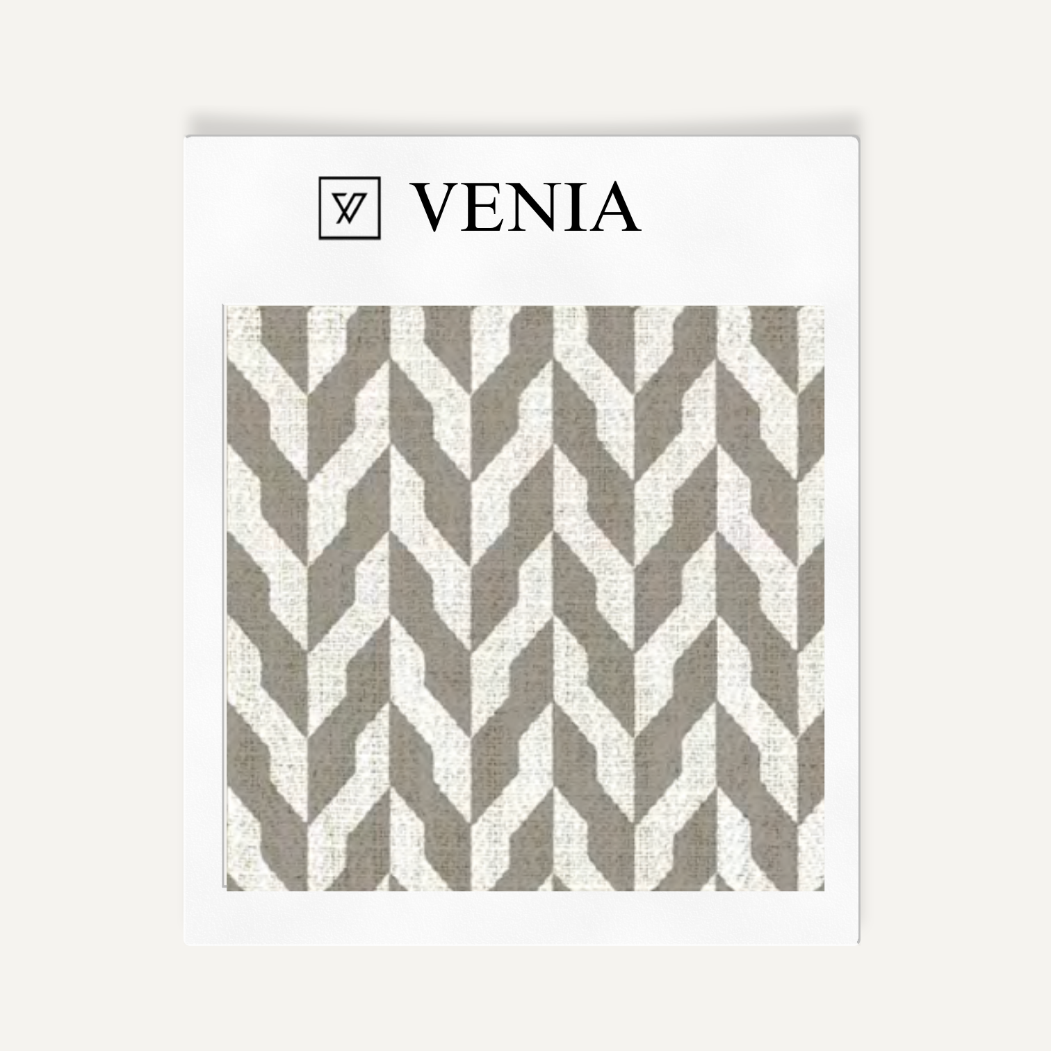 Grey entwine upholstery fabric swatch by Venia Home
