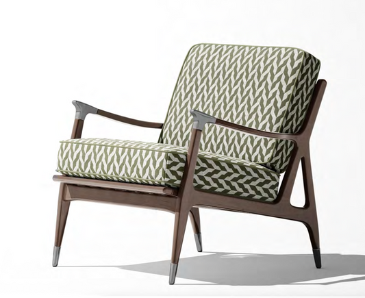 Close-up detail of olive entwine fabric