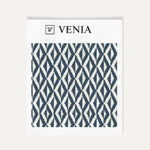 Facet Diamond Fabric - Blue