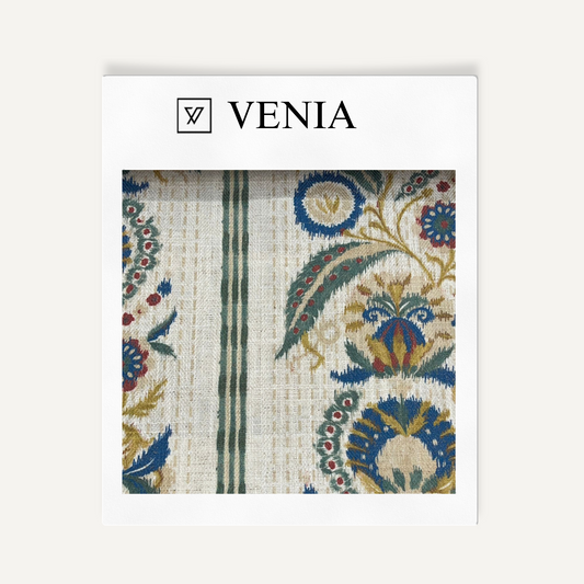 Floral odyssey fabric I upholstery swatch by Venia Home