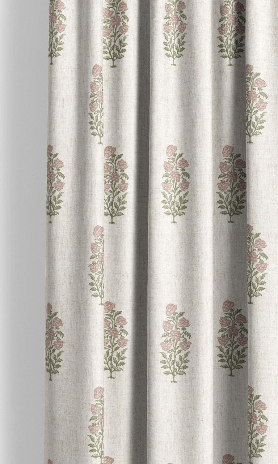 Pink flowers Floral Reverie fabric detail 1