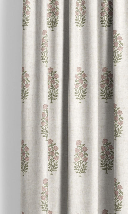 Pink flowers Floral Reverie fabric detail 1
