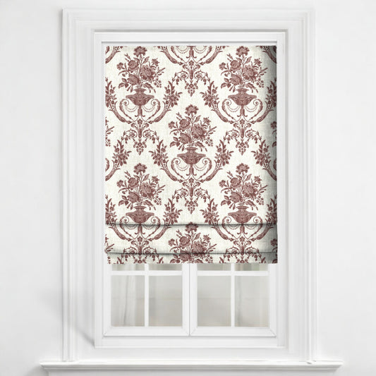 Redwood Florentine urn fabric as blinds