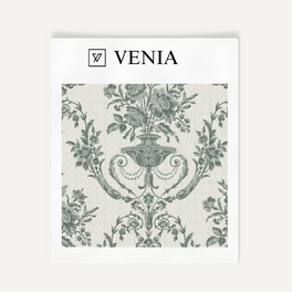 Florentine Urn Fabric - Sage Green