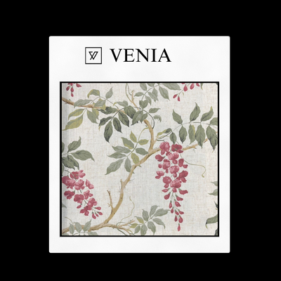 Flower Field Fabric - Crimson details