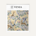 Golden prowl upholstery fabric swatch by Venia Home