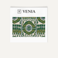 Emerald grand medallion upholstery fabric swatch by Venia Home