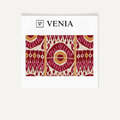 Pink grand medallion upholstery fabric swatch by Venia Home
