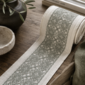 Jaal embroidered trim swatch by Venia Home