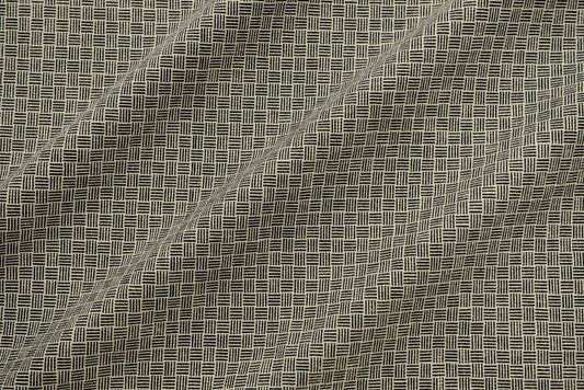 Gridlock slate black and white fabric styled detail