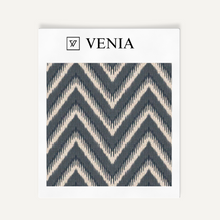 Heritage Chevron Fabric – Steel Grey