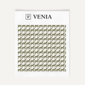 Ivory and olive heritage houndstooth upholstery fabric swatch by Venia Home