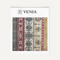 Heritage hues upholstery fabric swatch by Venia Home