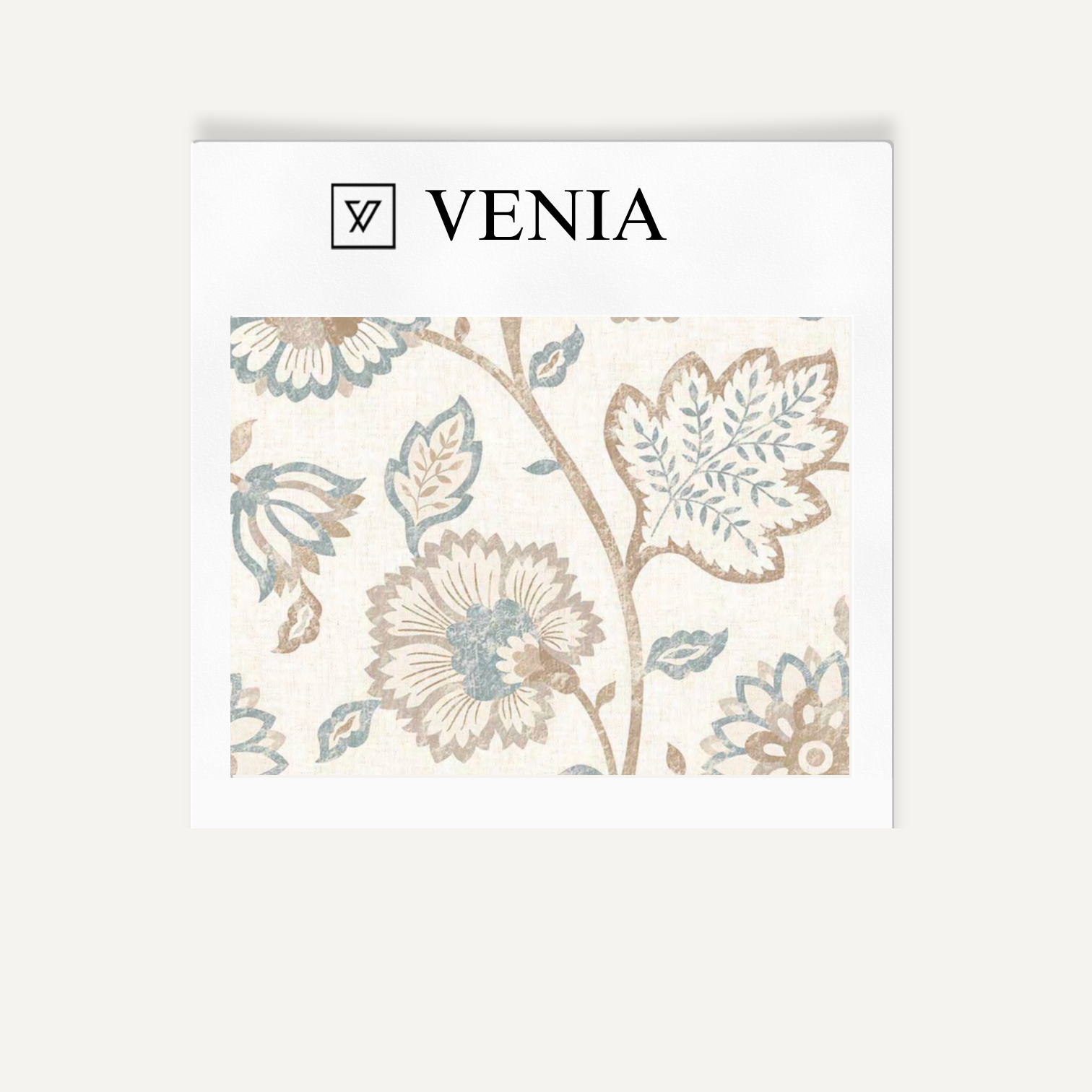 Heritage vine fabric IV upholstery swatch by Venia Home