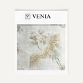 Ivory Hishō Japanese Shibui upholstery fabric swatch by Venia Home