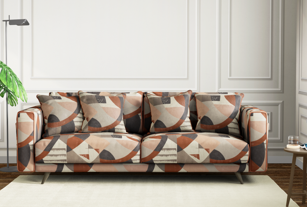 Abstract Arc Clay – room setting | Venia Home