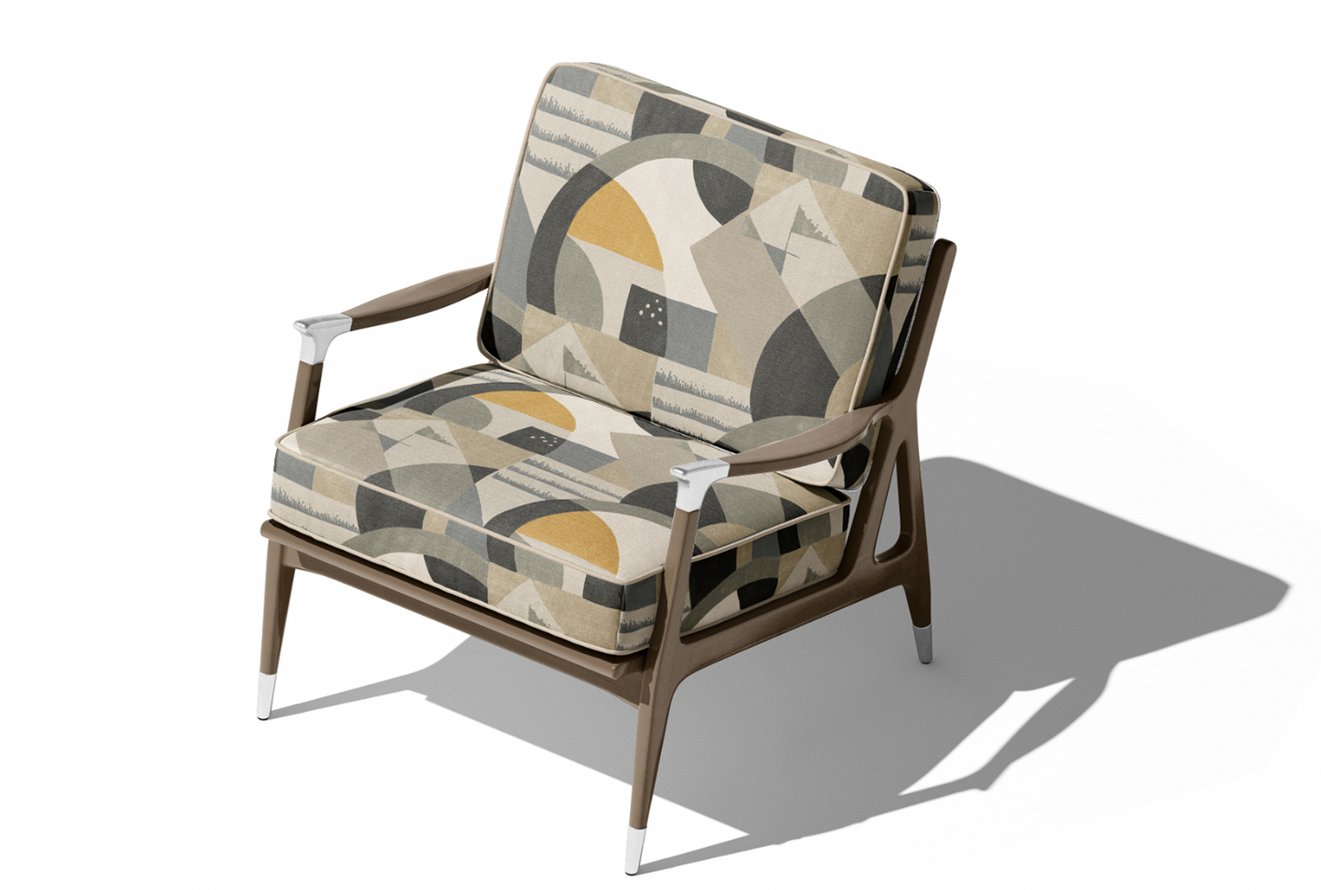Abstract Arc Graphite – room setting | Venia Home
