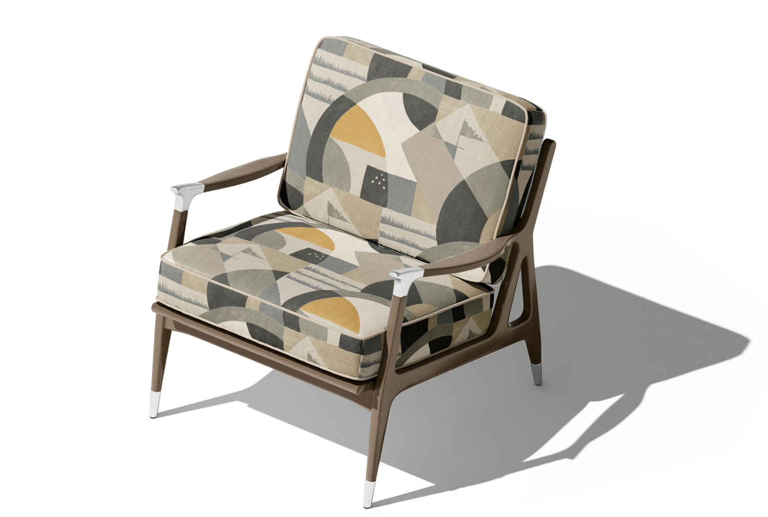 Abstract Arc Graphite – room setting | Venia Home