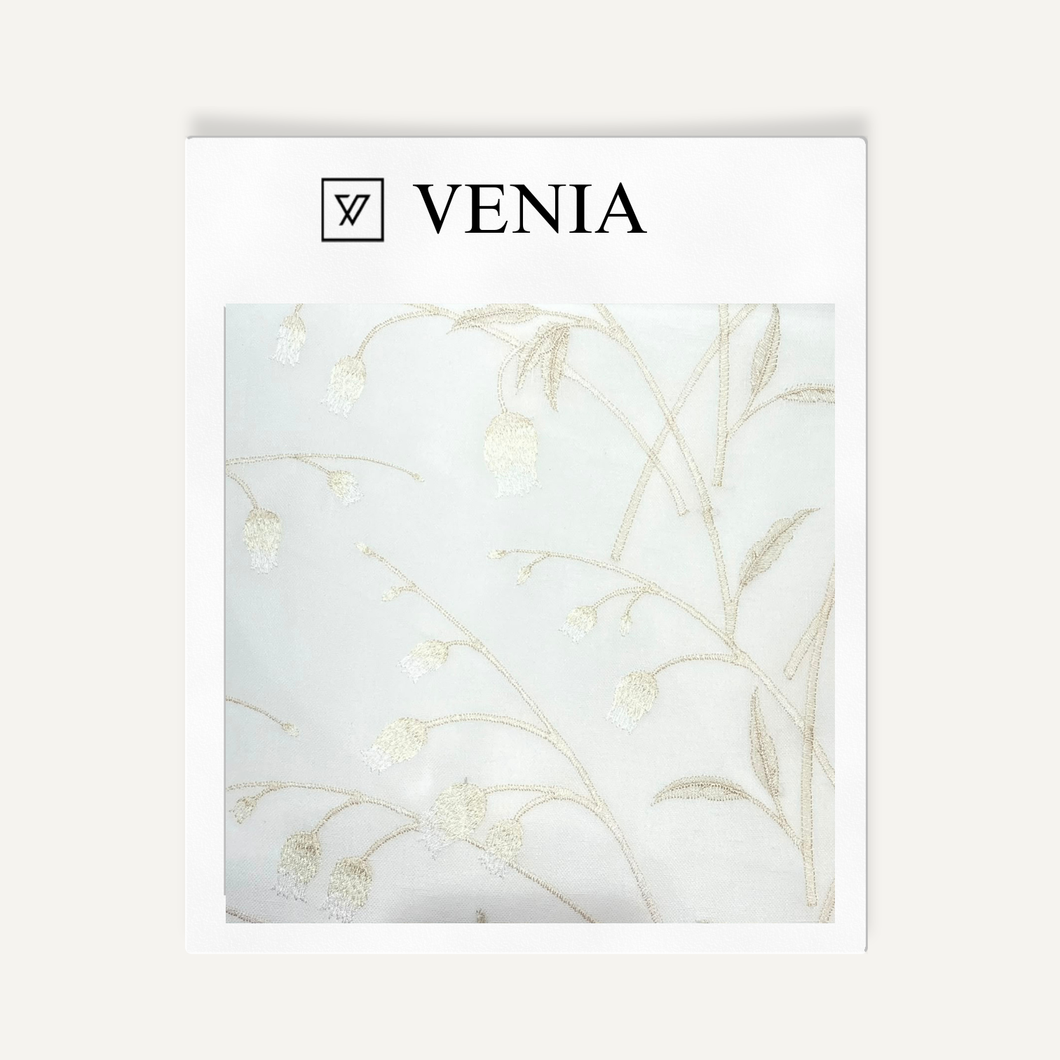 Bellflower Sheer Curtain – embroidered sheer curtain fabric | Venia Home
