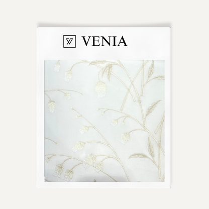 Bellflower Sheer Curtain – embroidered sheer curtain fabric | Venia Home