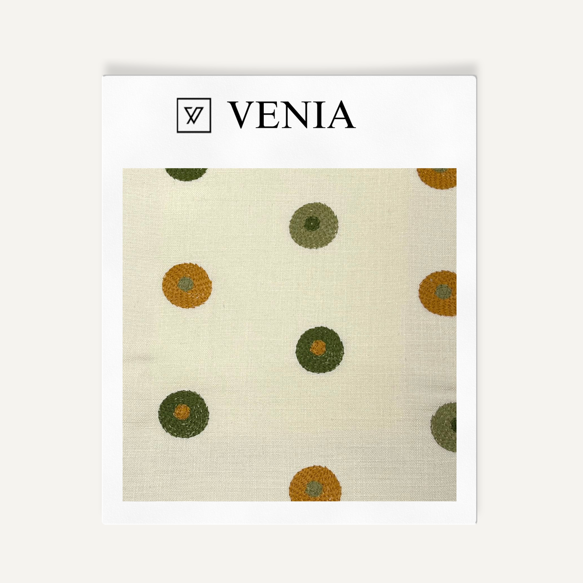 Buttons Fabric – playful printed curtain fabric for children's rooms | Venia Home